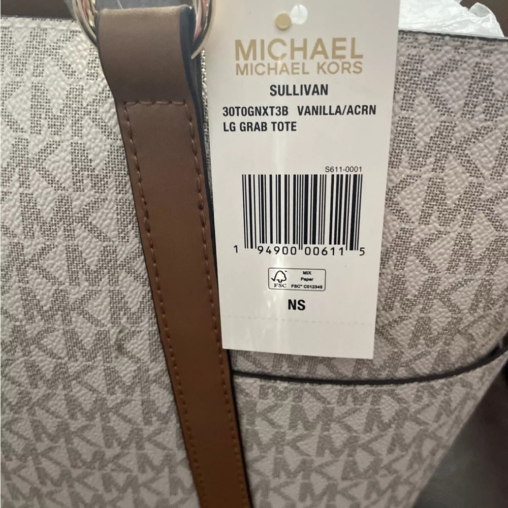 Michael Kors Sullivan Vanilla/Acrn Grab Tote